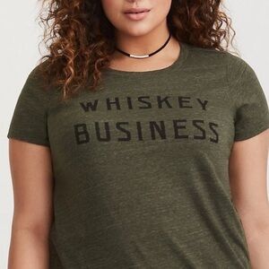 Torrid Whiskey Business Crew Neck Fitted Tee